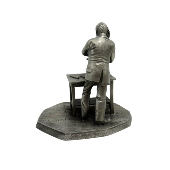 DEUTSCHES MUSEUM Pewter Inventor Guglielmo Marconi Vintage Figurine - Picture 6 of 11